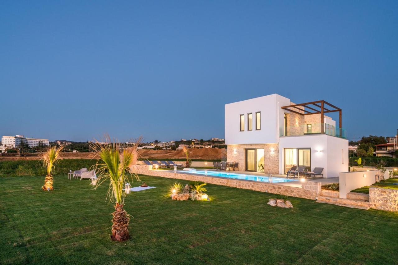 Beachfront Nymphes Aigli, Brand New Villa With Pool, Children Area & Bbq Skaleta Exterior photo