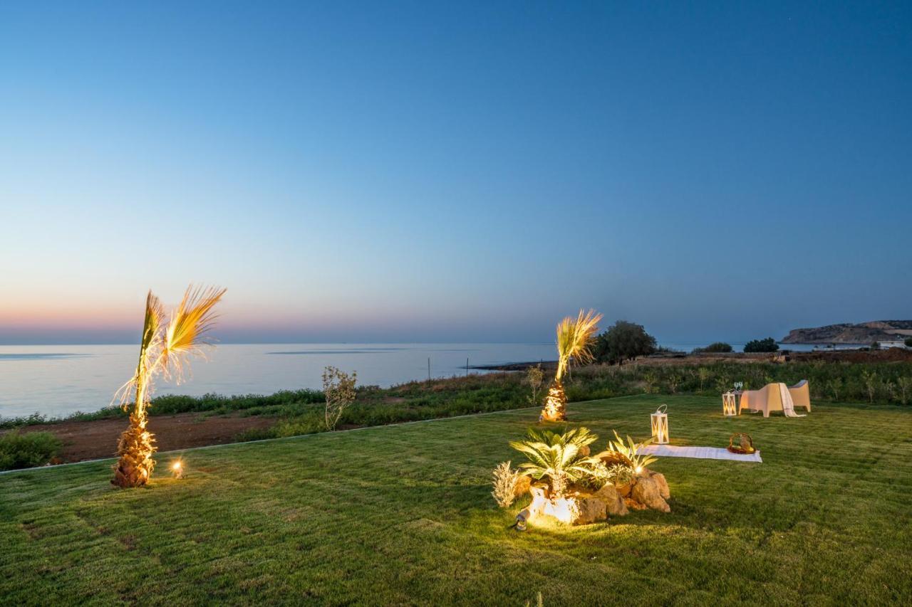 Beachfront Nymphes Aigli, Brand New Villa With Pool, Children Area & Bbq Skaleta Exterior photo